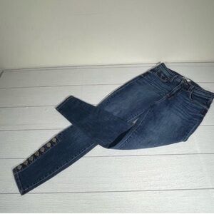 NWT! L'Agence Skinny Ankle Fit High Rise Button Calve Jeans Size 25